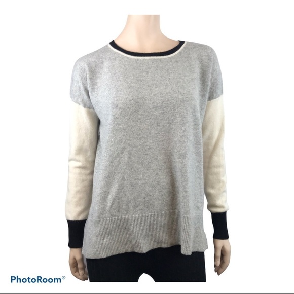 Oats Cashmere Sweater Grey Women’s Small Oversized Knit 100% Cashmere Pullover - Picture 2 of 9